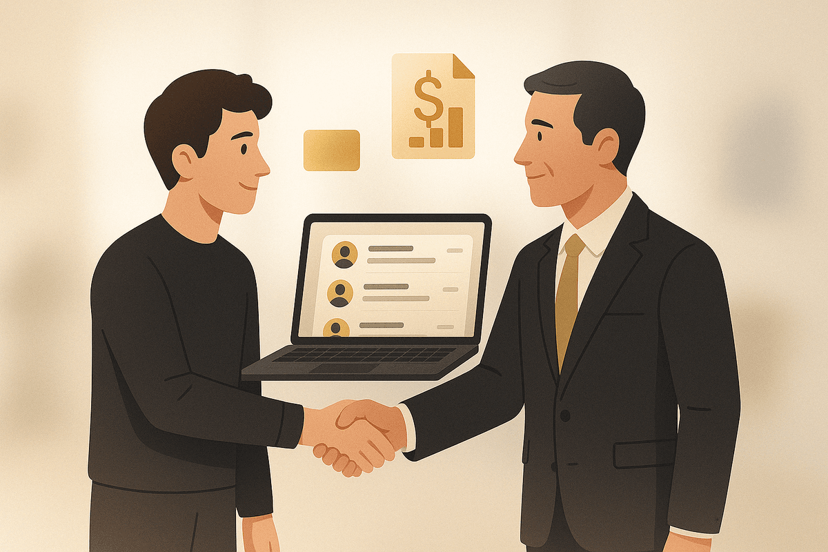 Founder meeting with investor